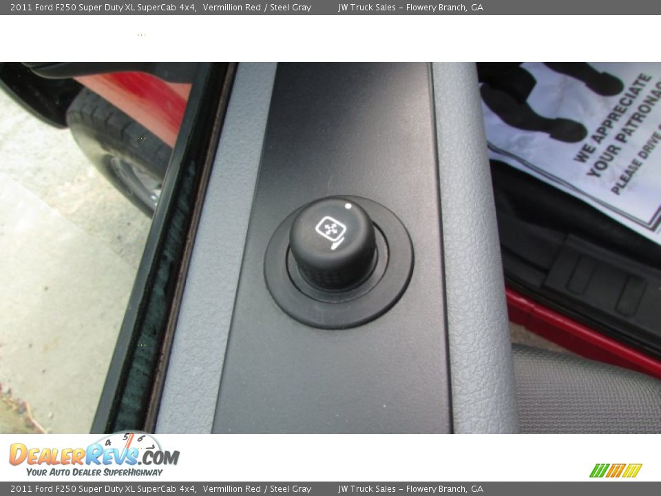 2011 Ford F250 Super Duty XL SuperCab 4x4 Vermillion Red / Steel Gray Photo #15