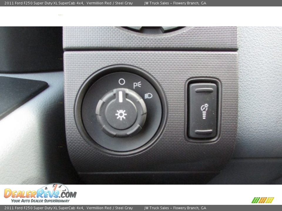 2011 Ford F250 Super Duty XL SuperCab 4x4 Vermillion Red / Steel Gray Photo #21