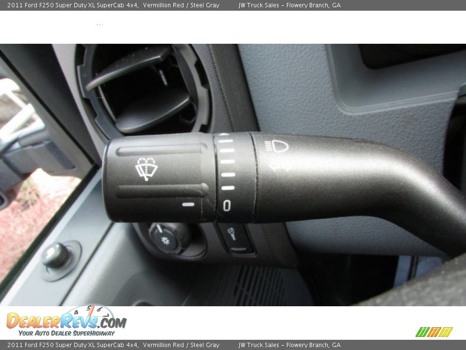 2011 Ford F250 Super Duty XL SuperCab 4x4 Vermillion Red / Steel Gray Photo #25