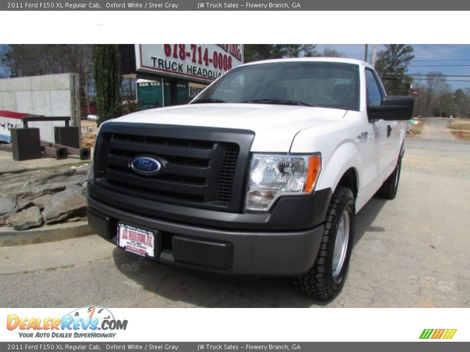 2011 Ford F150 XL Regular Cab Oxford White / Steel Gray Photo #2