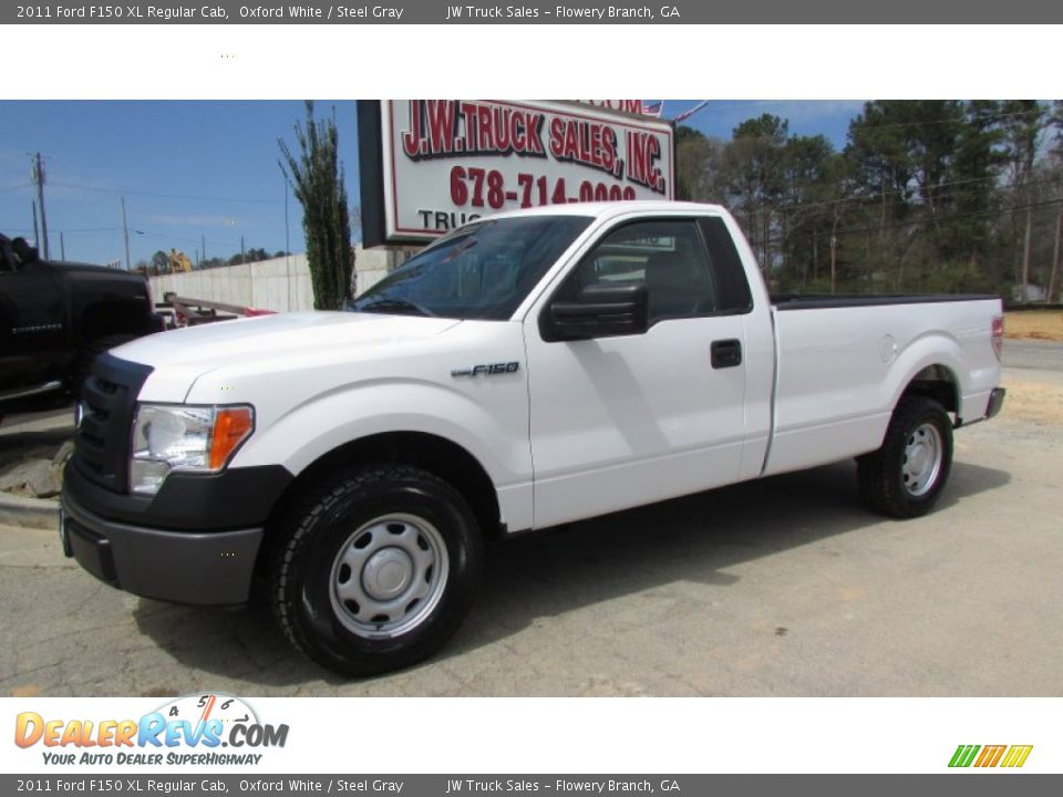 2011 Ford F150 XL Regular Cab Oxford White / Steel Gray Photo #3