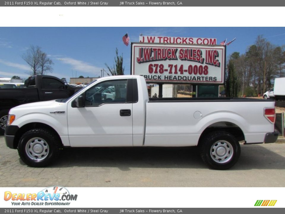 2011 Ford F150 XL Regular Cab Oxford White / Steel Gray Photo #4