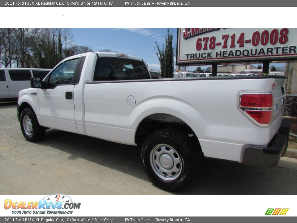 2011 Ford F150 XL Regular Cab Oxford White / Steel Gray Photo #5