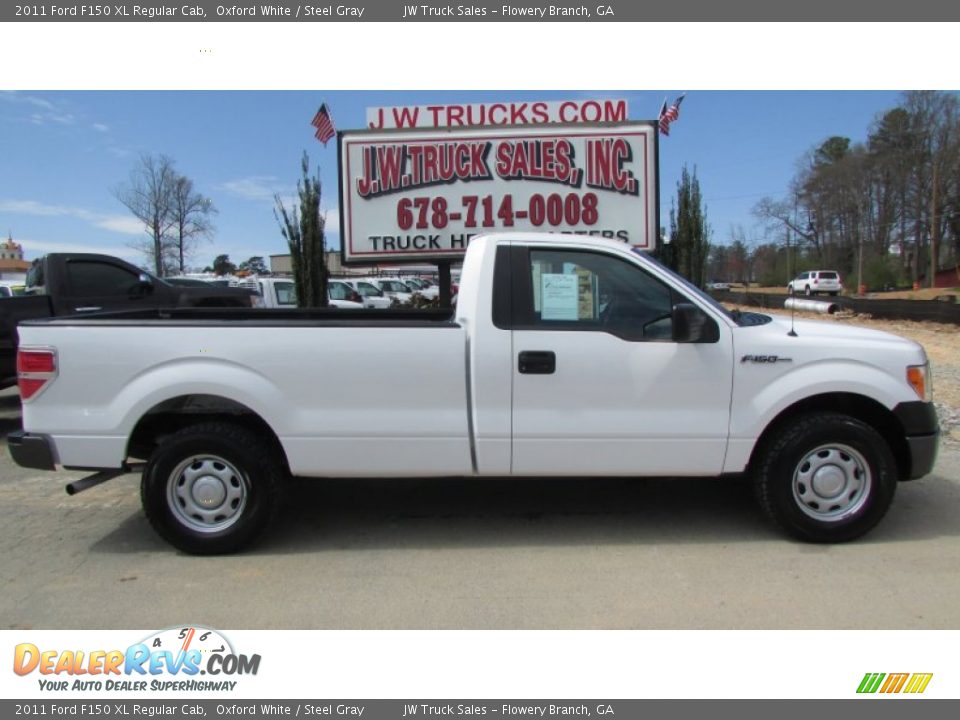 2011 Ford F150 XL Regular Cab Oxford White / Steel Gray Photo #10