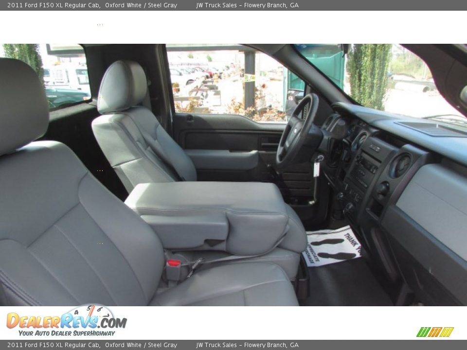 2011 Ford F150 XL Regular Cab Oxford White / Steel Gray Photo #35