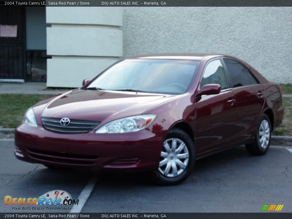 2004 Toyota Camry LE Salsa Red Pearl / Stone Photo #1