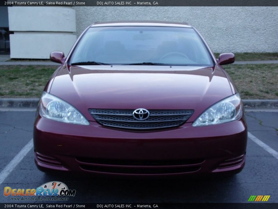2004 Toyota Camry LE Salsa Red Pearl / Stone Photo #3