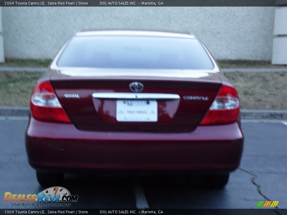 2004 Toyota Camry LE Salsa Red Pearl / Stone Photo #7