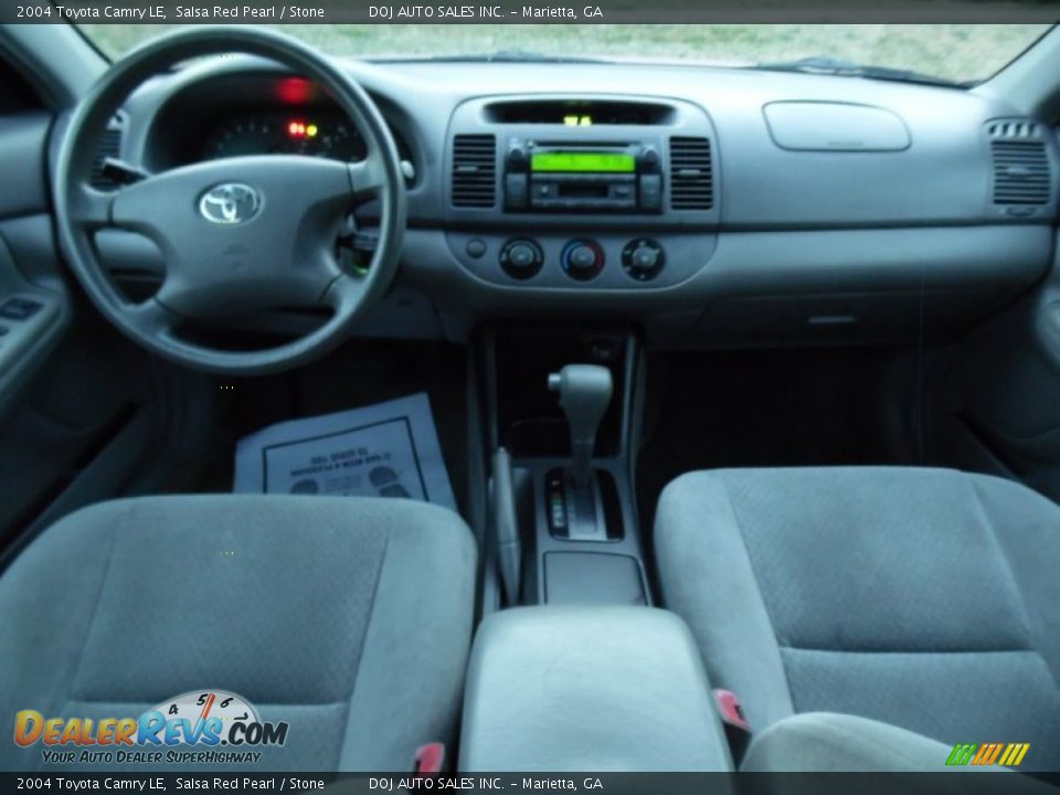 2004 Toyota Camry LE Salsa Red Pearl / Stone Photo #8
