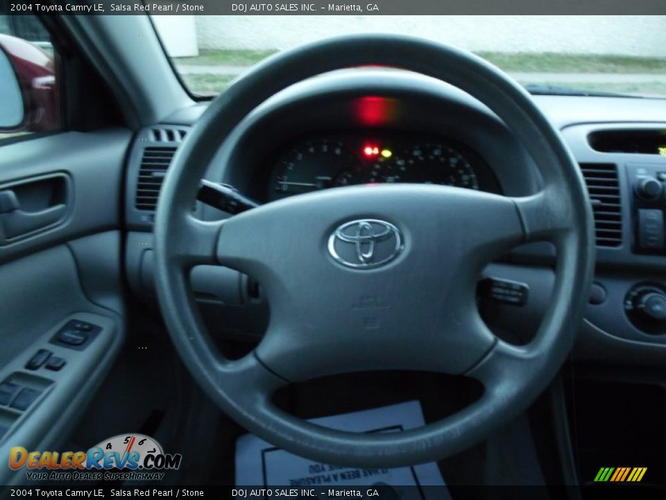 2004 Toyota Camry LE Salsa Red Pearl / Stone Photo #10