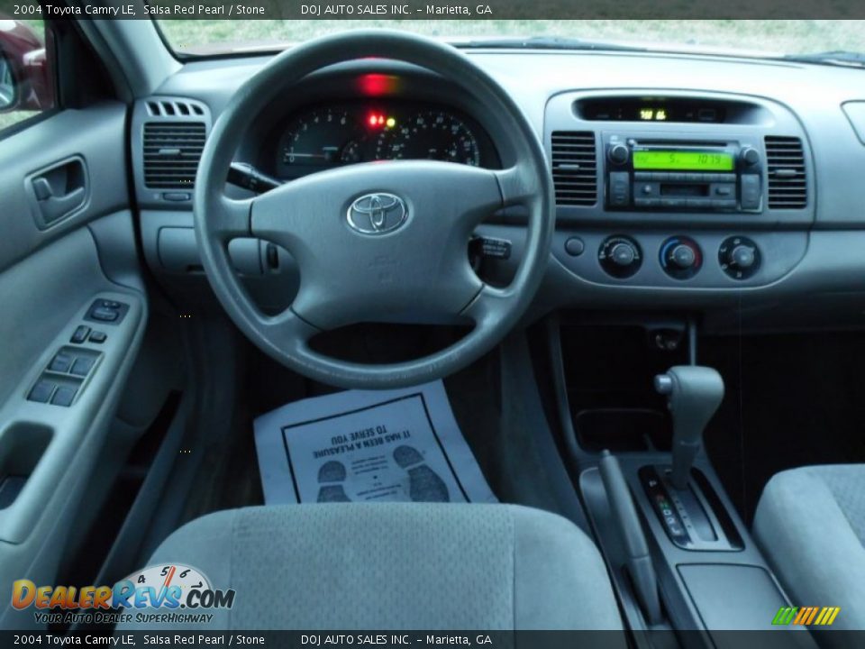 2004 Toyota Camry LE Salsa Red Pearl / Stone Photo #11