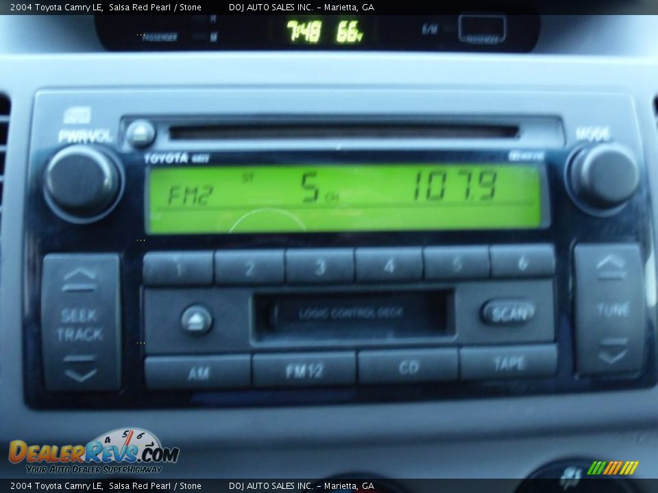 2004 Toyota Camry LE Salsa Red Pearl / Stone Photo #12