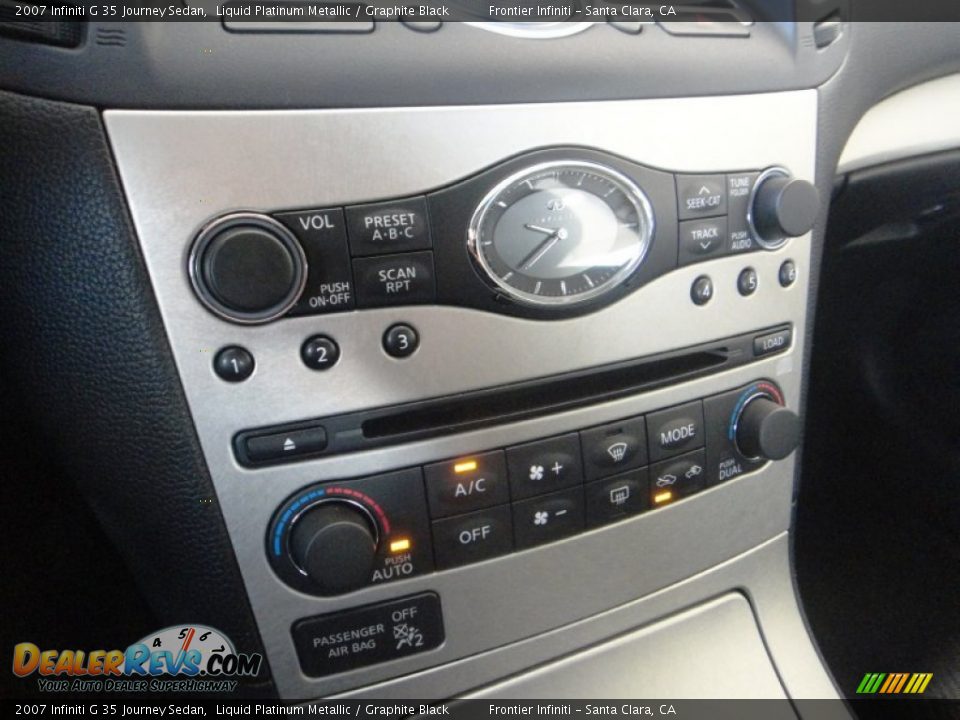 2007 Infiniti G 35 Journey Sedan Liquid Platinum Metallic / Graphite Black Photo #11