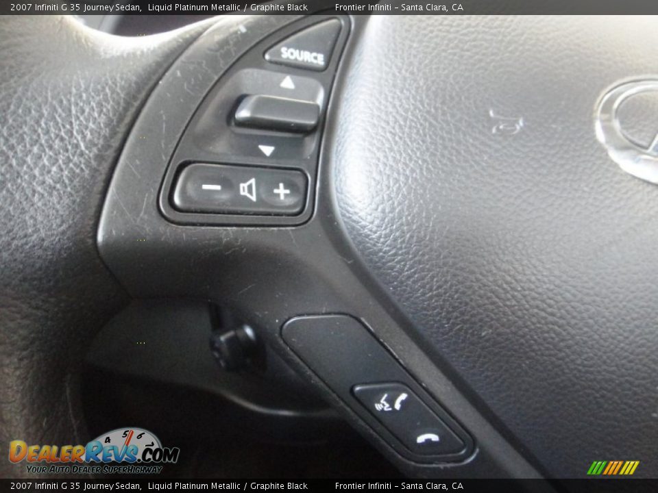 2007 Infiniti G 35 Journey Sedan Liquid Platinum Metallic / Graphite Black Photo #14