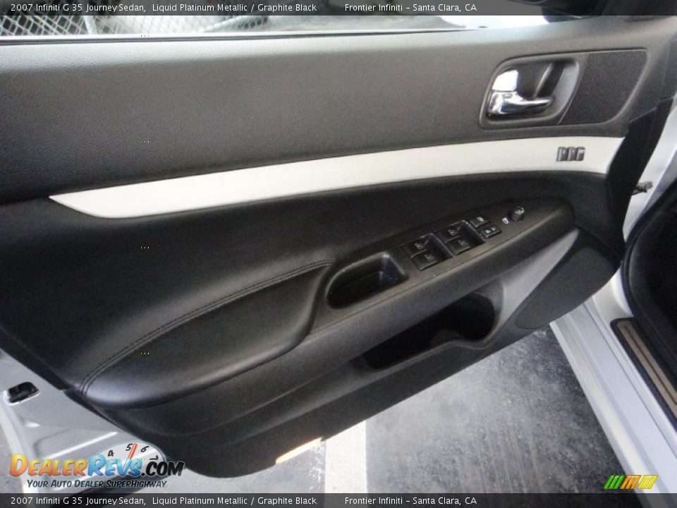 2007 Infiniti G 35 Journey Sedan Liquid Platinum Metallic / Graphite Black Photo #17