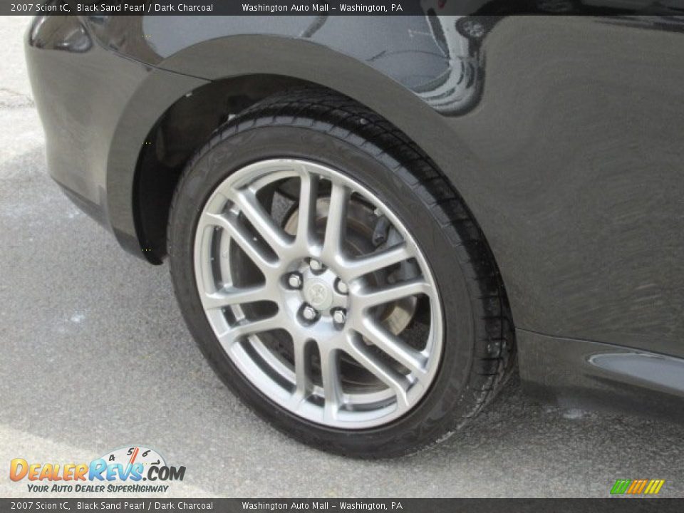 2007 Scion tC Black Sand Pearl / Dark Charcoal Photo #3
