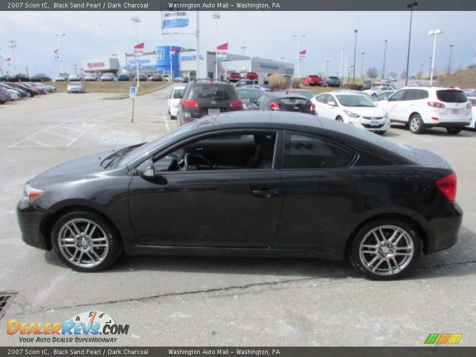 2007 Scion tC Black Sand Pearl / Dark Charcoal Photo #6