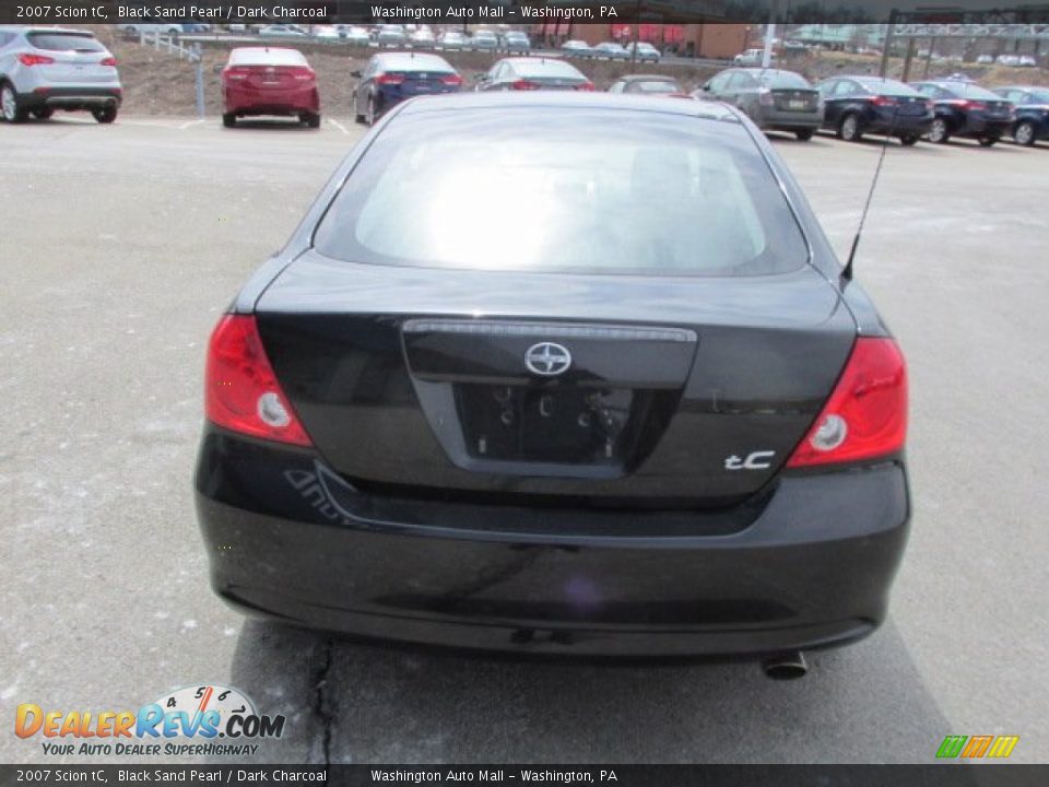 2007 Scion tC Black Sand Pearl / Dark Charcoal Photo #8