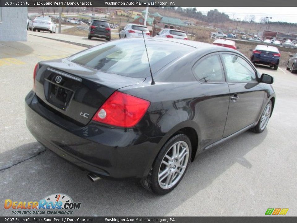 2007 Scion tC Black Sand Pearl / Dark Charcoal Photo #9