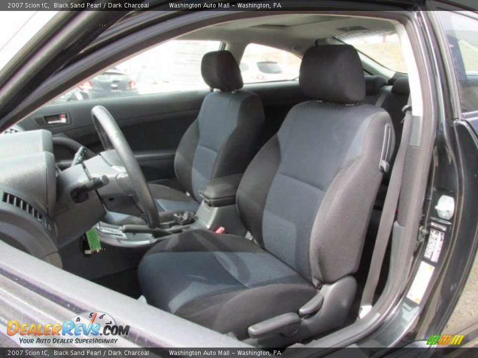 2007 Scion tC Black Sand Pearl / Dark Charcoal Photo #12