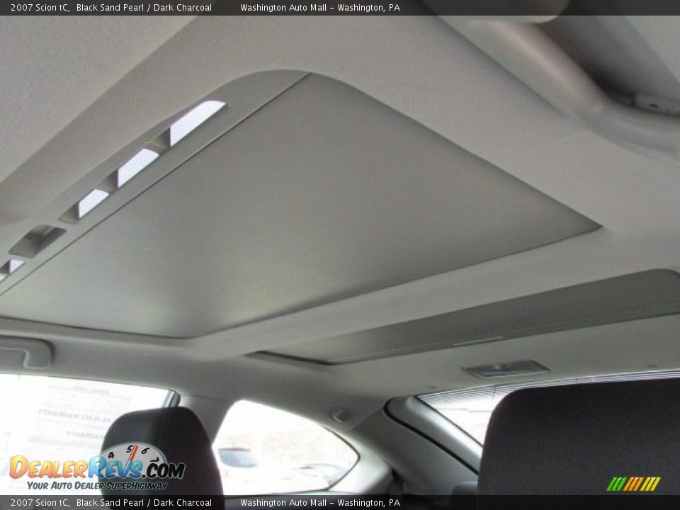 2007 Scion tC Black Sand Pearl / Dark Charcoal Photo #13