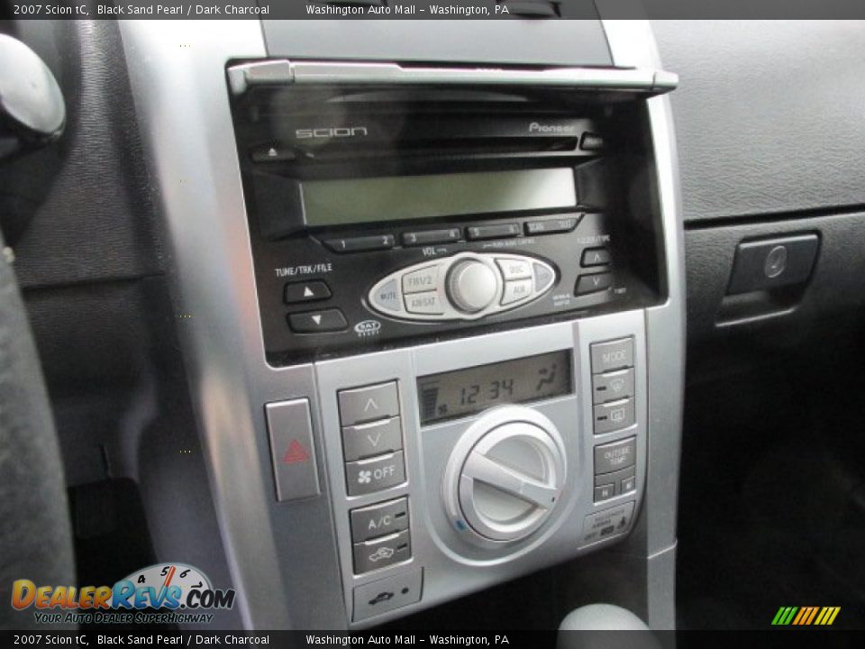 2007 Scion tC Black Sand Pearl / Dark Charcoal Photo #14