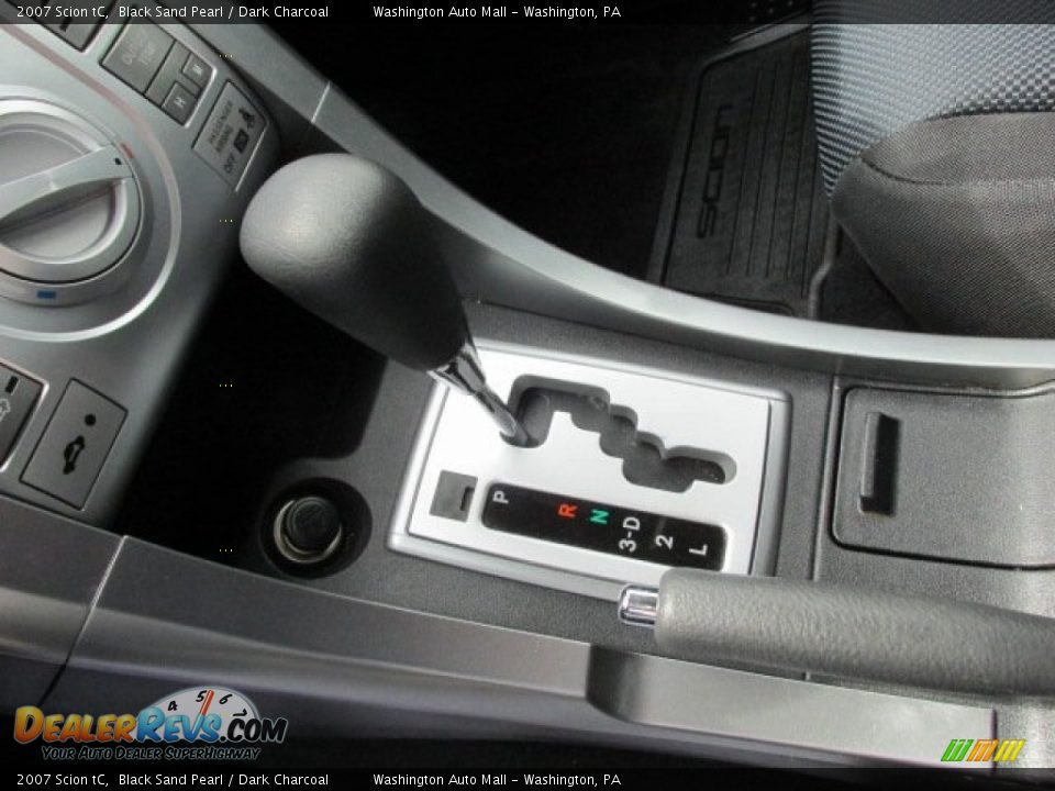 2007 Scion tC Black Sand Pearl / Dark Charcoal Photo #15