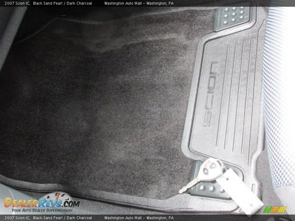 2007 Scion tC Black Sand Pearl / Dark Charcoal Photo #16