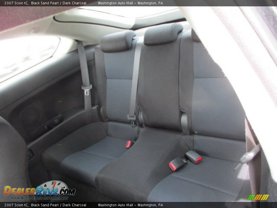2007 Scion tC Black Sand Pearl / Dark Charcoal Photo #17