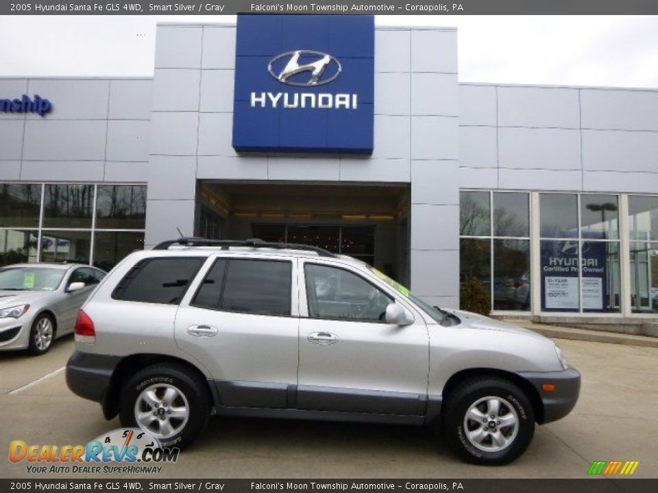 2005 Hyundai Santa Fe GLS 4WD Smart Silver / Gray Photo #1