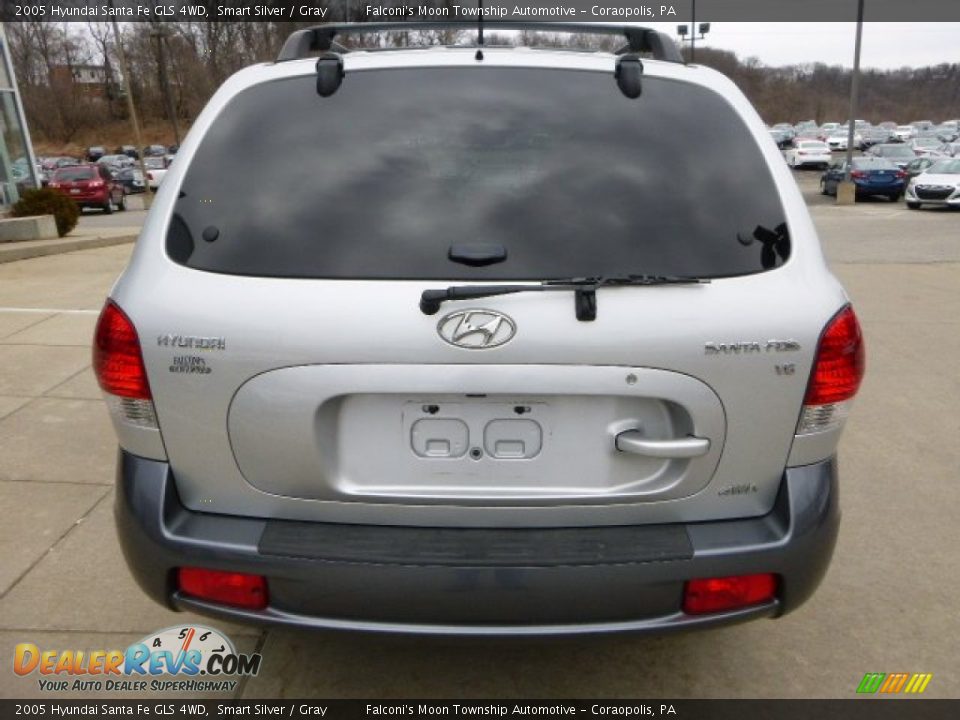 2005 Hyundai Santa Fe GLS 4WD Smart Silver / Gray Photo #3
