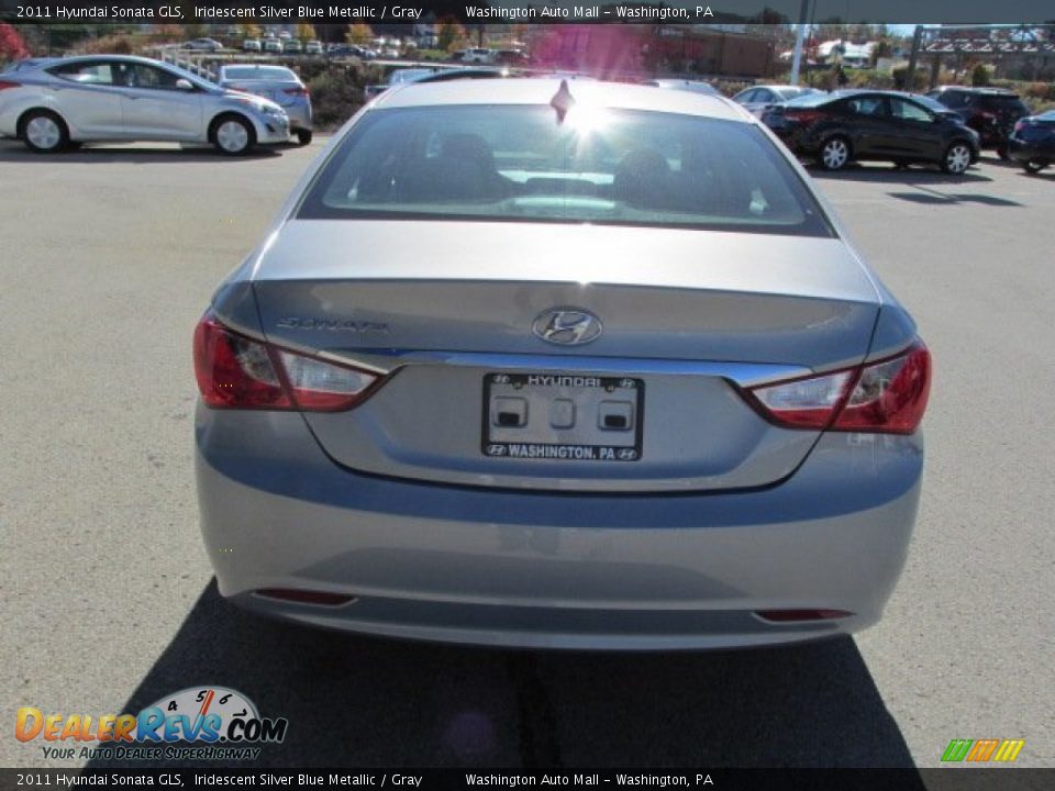 2011 Hyundai Sonata GLS Iridescent Silver Blue Metallic / Gray Photo #6