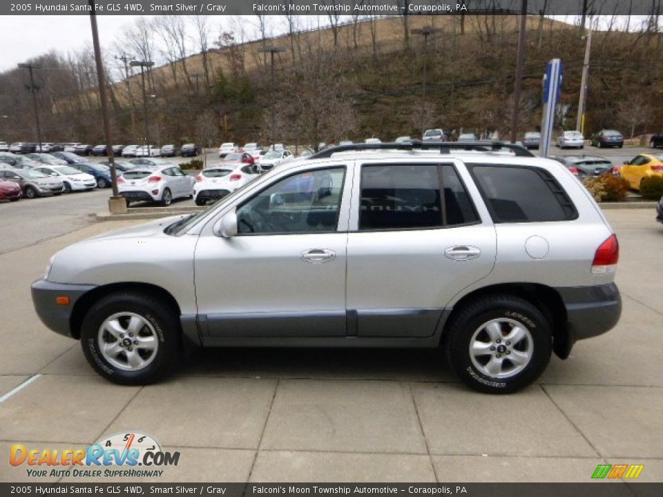 2005 Hyundai Santa Fe GLS 4WD Smart Silver / Gray Photo #5