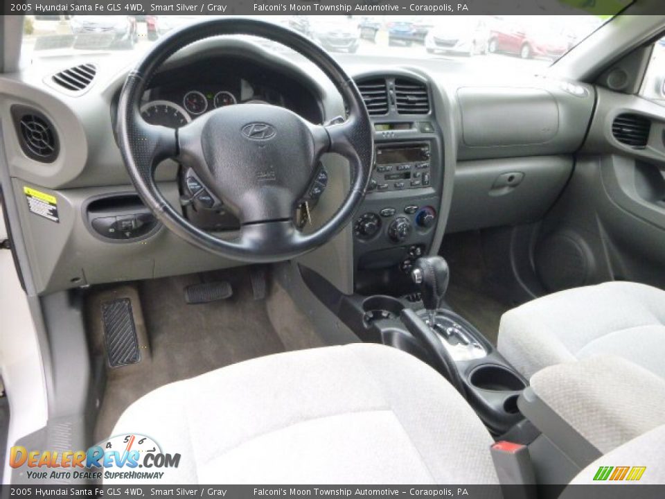 2005 Hyundai Santa Fe GLS 4WD Smart Silver / Gray Photo #17