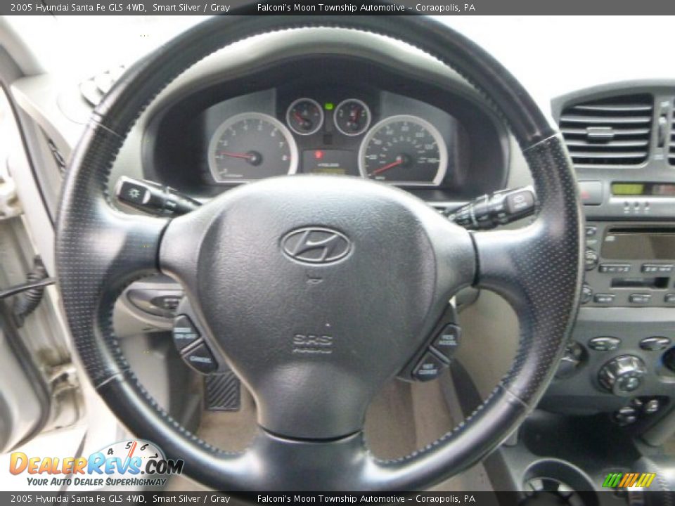 2005 Hyundai Santa Fe GLS 4WD Smart Silver / Gray Photo #22