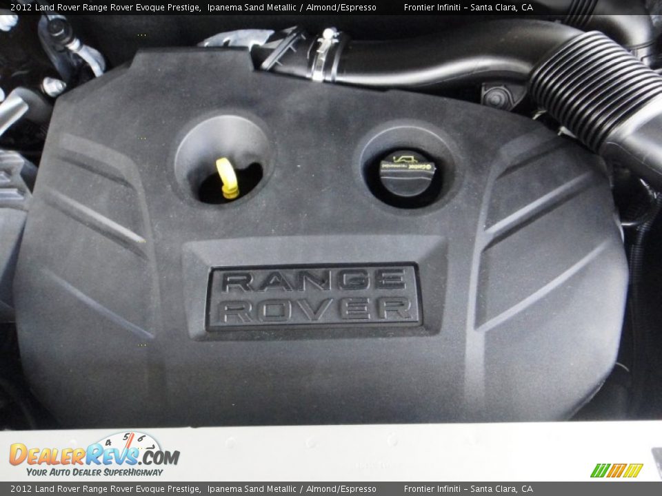 2012 Land Rover Range Rover Evoque Prestige Ipanema Sand Metallic / Almond/Espresso Photo #33