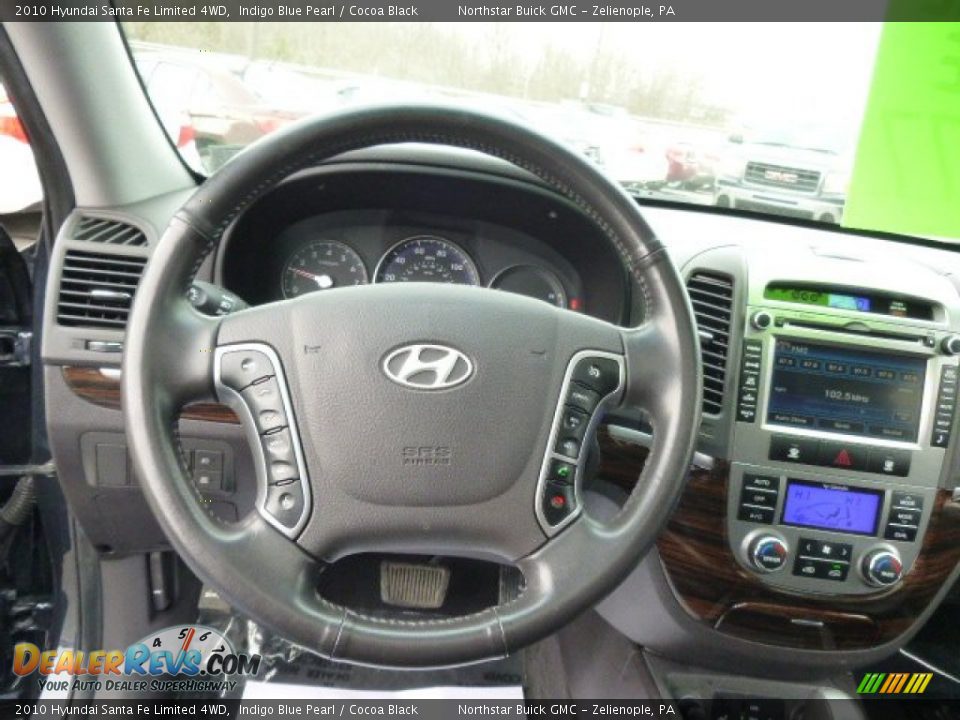 2010 Hyundai Santa Fe Limited 4WD Indigo Blue Pearl / Cocoa Black Photo #18