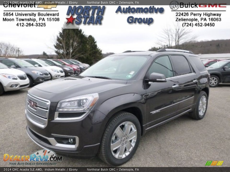 2014 GMC Acadia SLE AWD Iridium Metallic / Ebony Photo #1