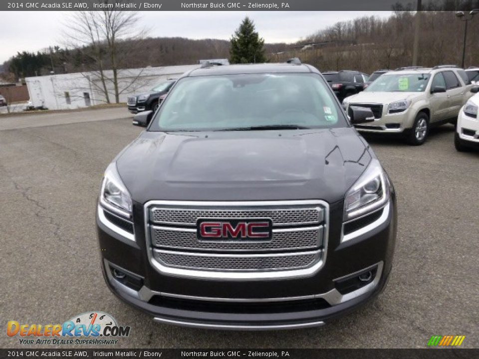 2014 GMC Acadia SLE AWD Iridium Metallic / Ebony Photo #2