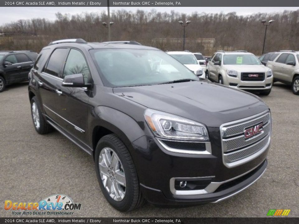 2014 GMC Acadia SLE AWD Iridium Metallic / Ebony Photo #3