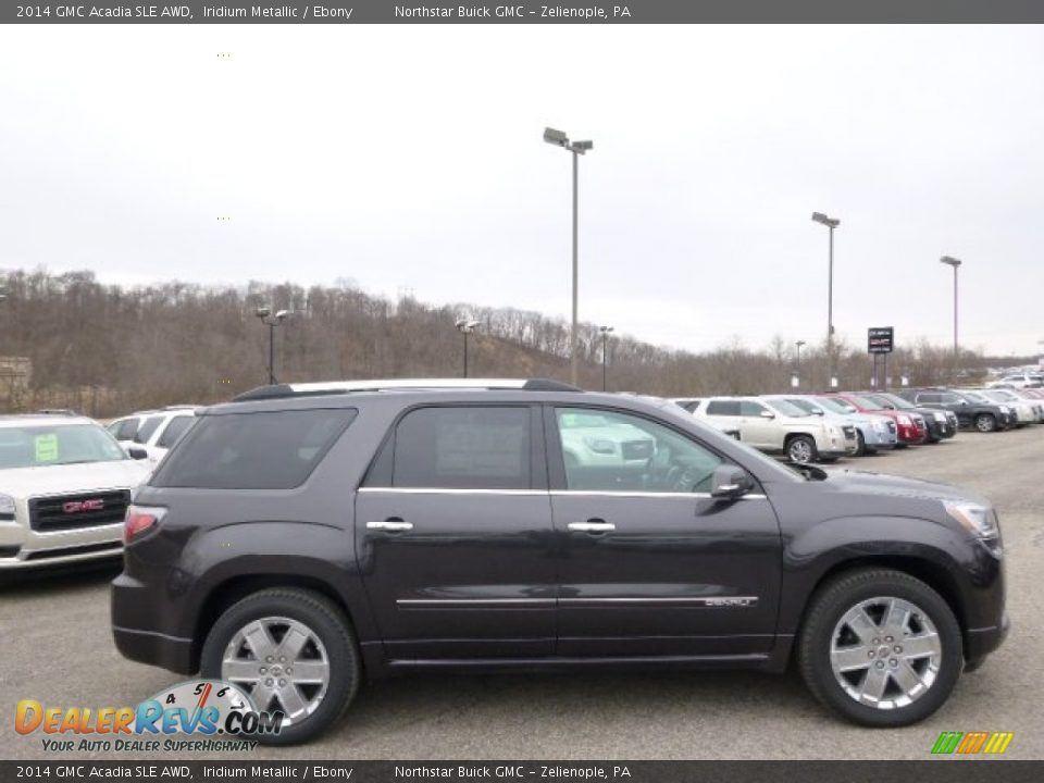 2014 GMC Acadia SLE AWD Iridium Metallic / Ebony Photo #4