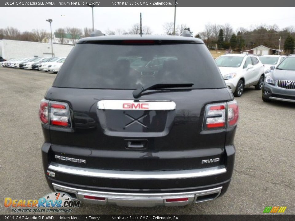 2014 GMC Acadia SLE AWD Iridium Metallic / Ebony Photo #6