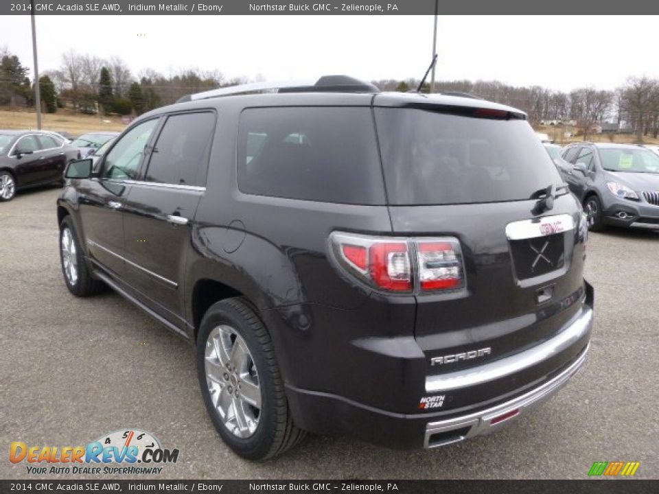 2014 GMC Acadia SLE AWD Iridium Metallic / Ebony Photo #7
