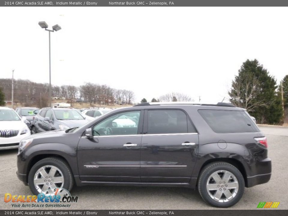 2014 GMC Acadia SLE AWD Iridium Metallic / Ebony Photo #8