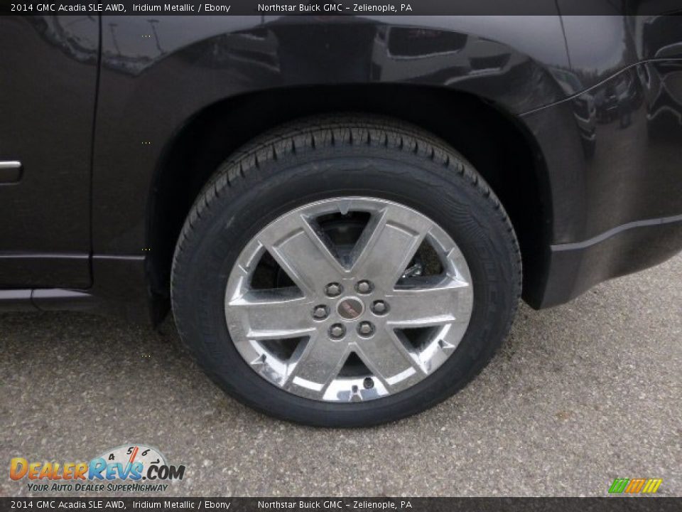 2014 GMC Acadia SLE AWD Iridium Metallic / Ebony Photo #9