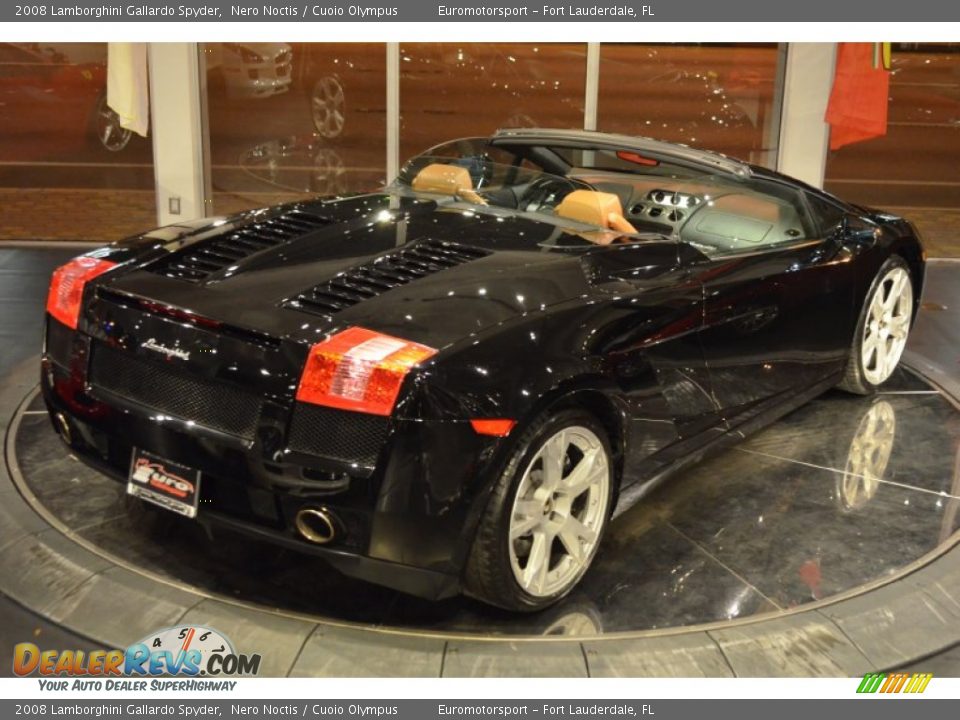 2008 Lamborghini Gallardo Spyder Nero Noctis / Cuoio Olympus Photo #6