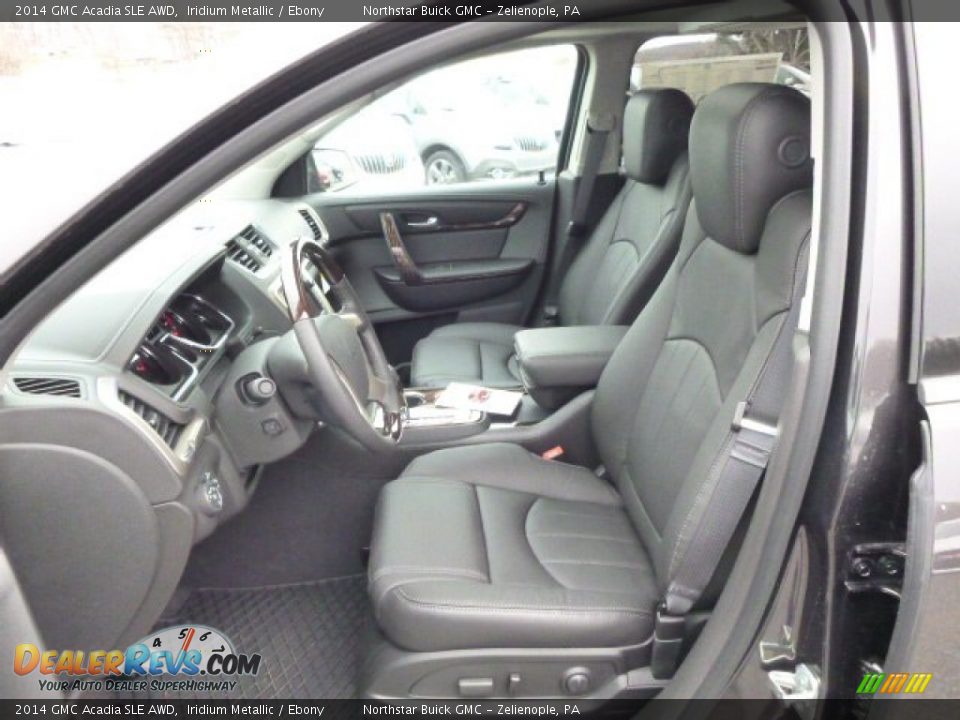 2014 GMC Acadia SLE AWD Iridium Metallic / Ebony Photo #10