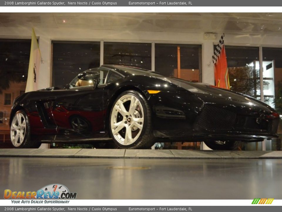 2008 Lamborghini Gallardo Spyder Nero Noctis / Cuoio Olympus Photo #9