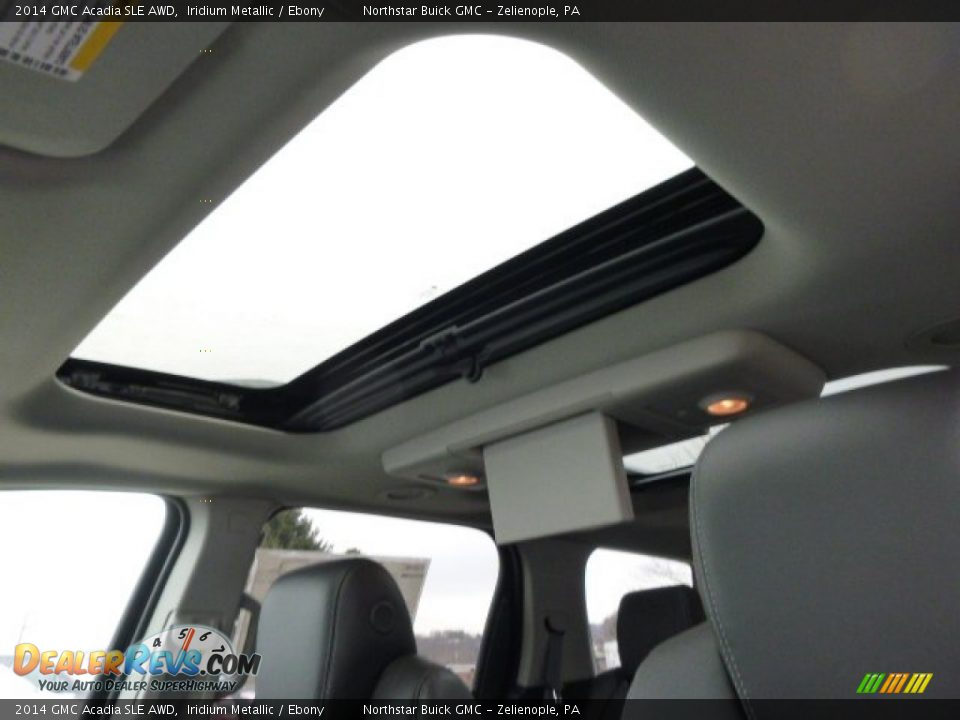 2014 GMC Acadia SLE AWD Iridium Metallic / Ebony Photo #14