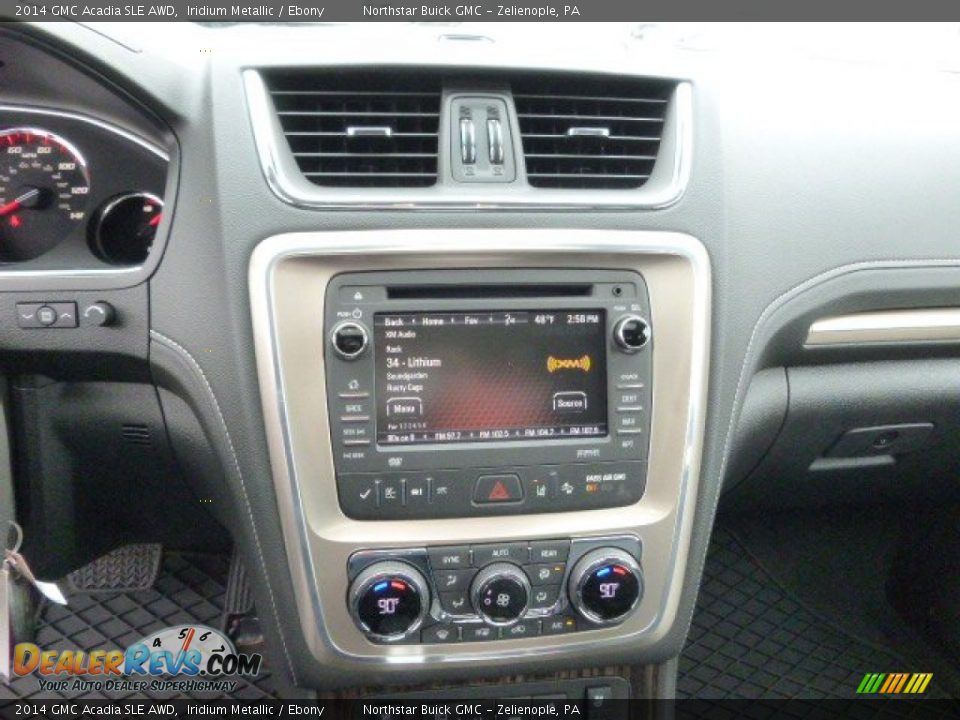 2014 GMC Acadia SLE AWD Iridium Metallic / Ebony Photo #15